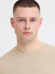 Blend Natural Abas Long Sleeve Crew Top - Image 4 of 7