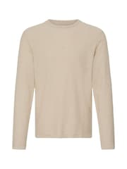 Blend Natural Abas Long Sleeve Crew Top - Image 6 of 7