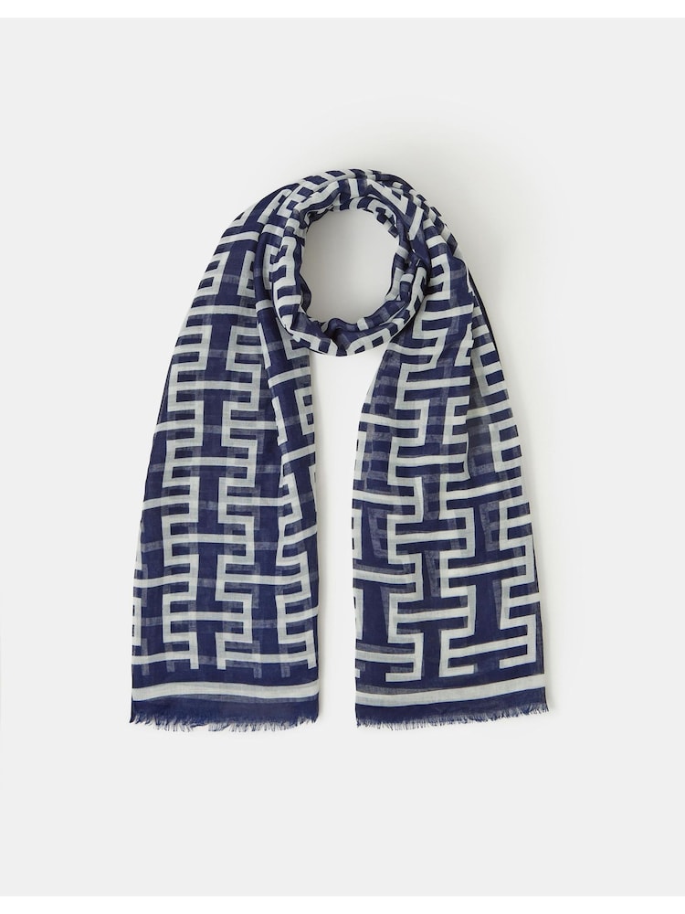 Accessorize Lightweight Geometric Print Scarf - 圖片 2/2