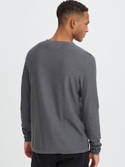 Blend Grey Abas Long Sleeve Crew Top - Image 2 of 8
