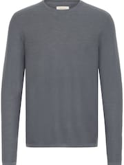 Blend Grey Abas Long Sleeve Crew Top - Image 6 of 8