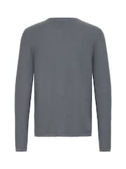 Blend Grey Abas Long Sleeve Crew Top - Image 7 of 8