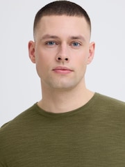 Blend Green Abas Long Sleeve Crew Top - Image 4 of 7