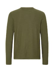 Blend Green Abas Long Sleeve Crew Top - Image 7 of 7