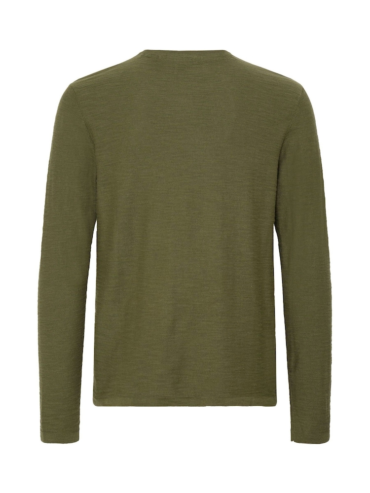 Blend Green Abas Long Sleeve Crew Top - Image 7 of 7
