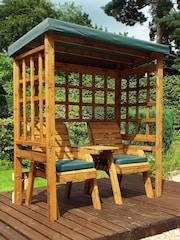 Charles Taylor Brown Henley Twin Seater Garden Arbour and Bench - Image 1 of 3