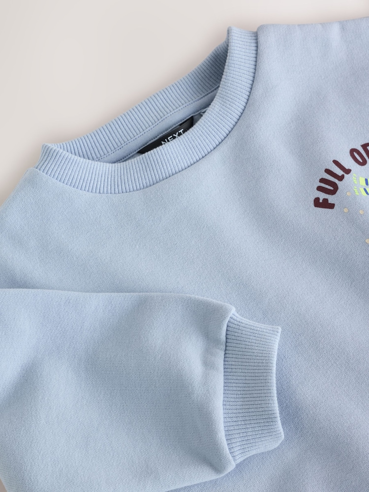 Blue Goose Back Printed Crew Neck Sweat Top (3mths-7yrs) - Image 8 of 8