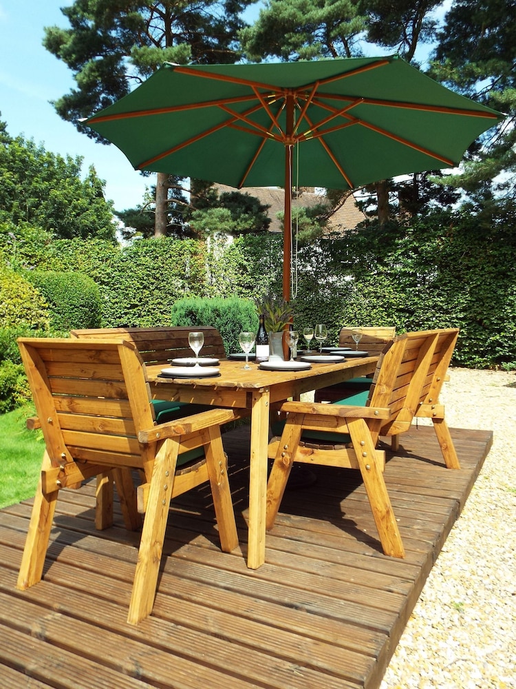 Charles Taylor Brown 8 Seater Rectangular Garden Table Set - Image 5 of 5 Charles Taylor Brown 8 Seater Rectangular Garden Table Set - Image 5 of 5