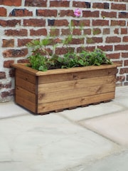 Charles Taylor Brown Large Garden Trough Set - Image 1 of 2
