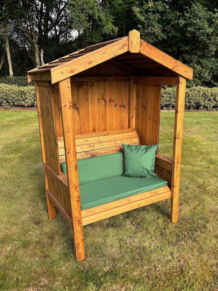 Charles Taylor Brown 2 Seater Imperial Garden Arbour and Bench - Image 1 of 6