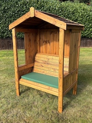 Charles Taylor Brown 2 Seater Imperial Garden Arbour and Bench - Image 2 of 6