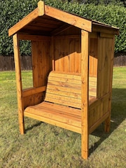 Charles Taylor Brown 2 Seater Imperial Garden Arbour and Bench - Image 4 of 6