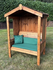 Charles Taylor Brown 2 Seater Imperial Garden Arbour and Bench - Image 5 of 6