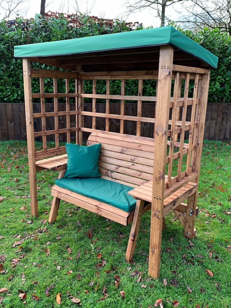 Charles Taylor Brown Wentworth 2 Seater Garden Arbour and Bench - Image 1 of 6