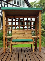Charles Taylor Brown Wentworth 2 Seater Garden Arbour and Bench - Image 2 of 6