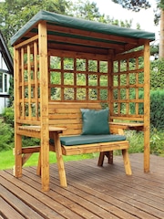 Charles Taylor Brown Wentworth 2 Seater Garden Arbour and Bench - Image 4 of 6