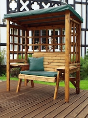 Charles Taylor Brown Wentworth 2 Seater Garden Arbour and Bench - Image 5 of 6