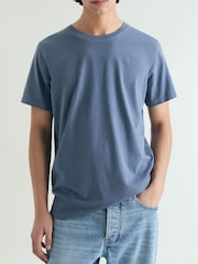 Scalpers Blue Skull T-Shirt - Image 3 of 5