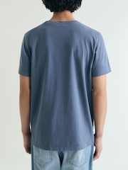 Scalpers Blue Skull T-Shirt - Image 4 of 5