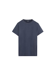 Scalpers Blue Skull T-Shirt - Image 5 of 5