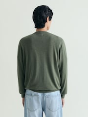 Verde - Scalpers Skull V-Neck Jumpers - Imagen 3 de 5