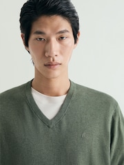 Verde - Scalpers Skull V-Neck Jumpers - Imagen 4 de 5