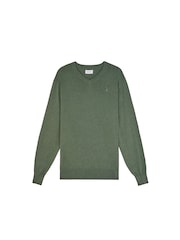 Verde - Scalpers Skull V-Neck Jumpers - Imagen 5 de 5