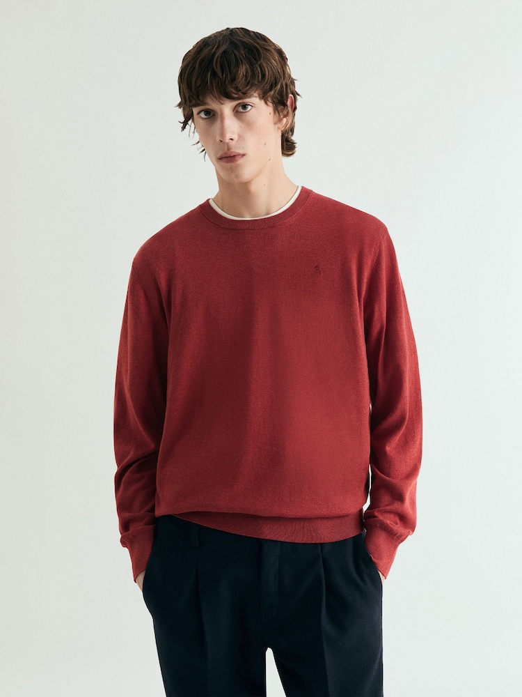 Rojo - Scalpers Skull Round Neck Jumpers - Imagen 2 de 5