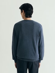 Azul - Scalpers Skull V-Neck Jumpers - Imagen 3 de 5
