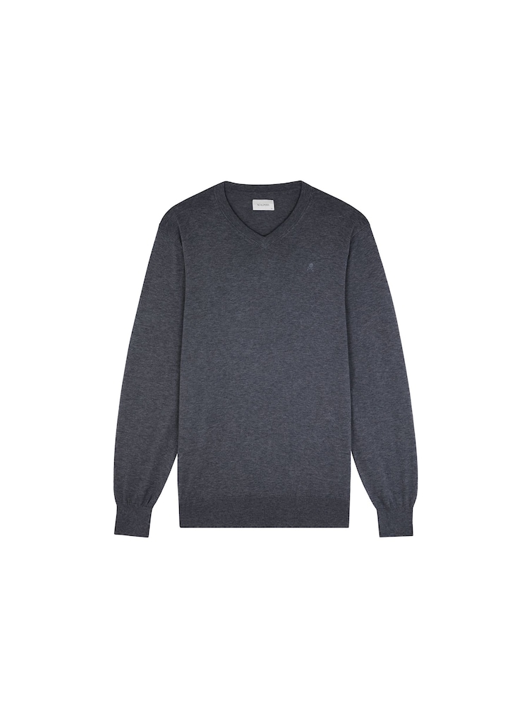 Azul - Scalpers Skull V-Neck Jumpers - Imagen 5 de 5