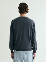 Azul marino - Scalpers Skull Round Neck Jumpers - Imagen 2 de 5