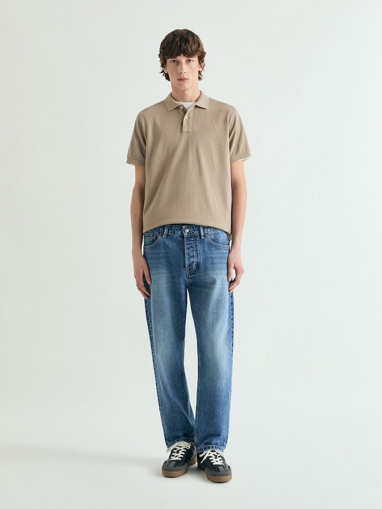 Marrón - Scalpers Basic Polo Shirt - Imagen 1 de 5