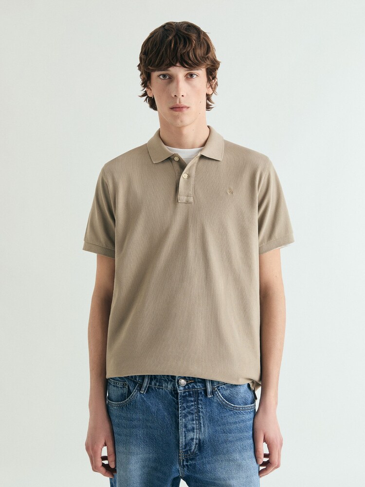 Marrón - Scalpers Basic Polo Shirt - Imagen 2 de 5