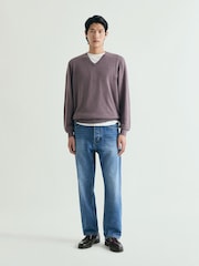 Scalpers Purple Skull V-Neck Jumpers - Image 1 of 5