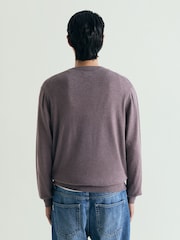 Scalpers Purple Skull V-Neck Jumpers - Image 3 of 5