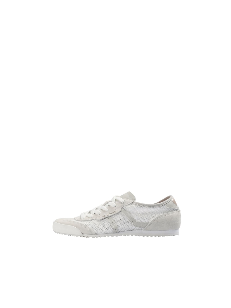 Scalpers White Triana Mesh Sneakers - Image 4 of 4