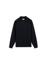 Scalpers Ranglan Long Sleves Polo Shirt - Imagen 5 de 5