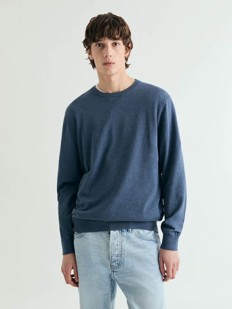 Azul - Scalpers Skull Round Neck Jumpers - Imagen 1 de 5
