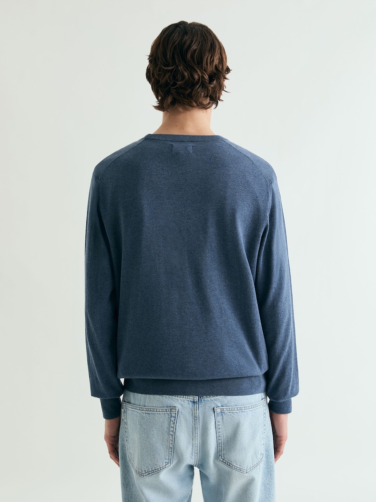 Azul - Scalpers Skull Round Neck Jumpers - Imagen 2 de 5