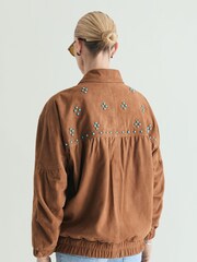 Scalpers Brown Suede Jacket - Image 2 of 4