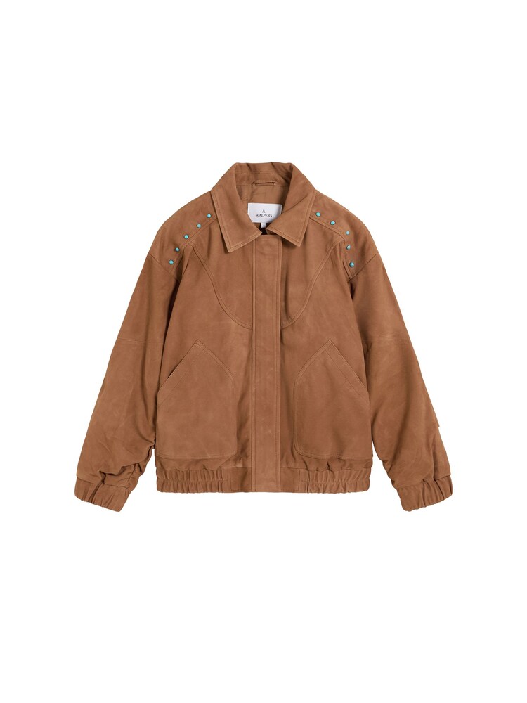 Scalpers Brown Suede Jacket - Image 4 of 4 Scalpers Brown Suede Jacket - Image 4 of 4