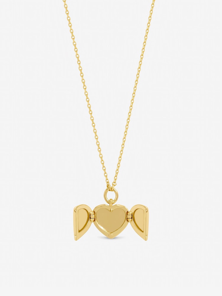 Jon Richard Gold Gold Plated Heart Locket Pendant Necklace - Image 1 of 2 Jon Richard Gold Gold Plated Heart Locket Pendant Necklace - Image 1 of 2