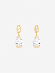 Jon Richard Gold Gold Plated and Cubic Zirconia Pear Drop Earrings - Image 2 of 2