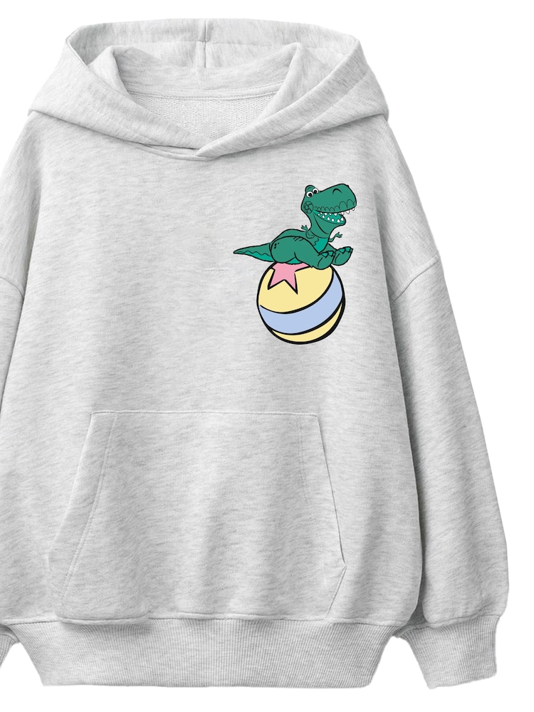 Rags & Rascals Grey Disney Toy Story Rex Dino Hoodie - Image 2 of 3
