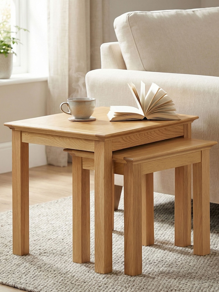 Windward Home Natural Meadow Nest of Tables - Image 1 of 4