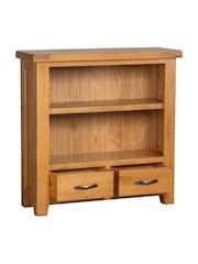 Windward Home Brown Sorrel Low Wide Bookcase - Image 3 of 5