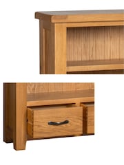 Windward Home Brown Sorrel Low Wide Bookcase - Image 4 of 5