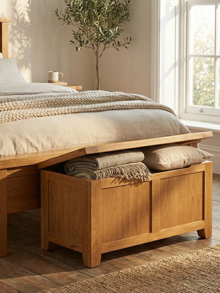 Windward Home Brown Sorrel Blanket Box - Image 1 of 4