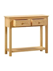 Windward Home Natural Meadow Console Table with 2 Drawers - Image 4 of 8