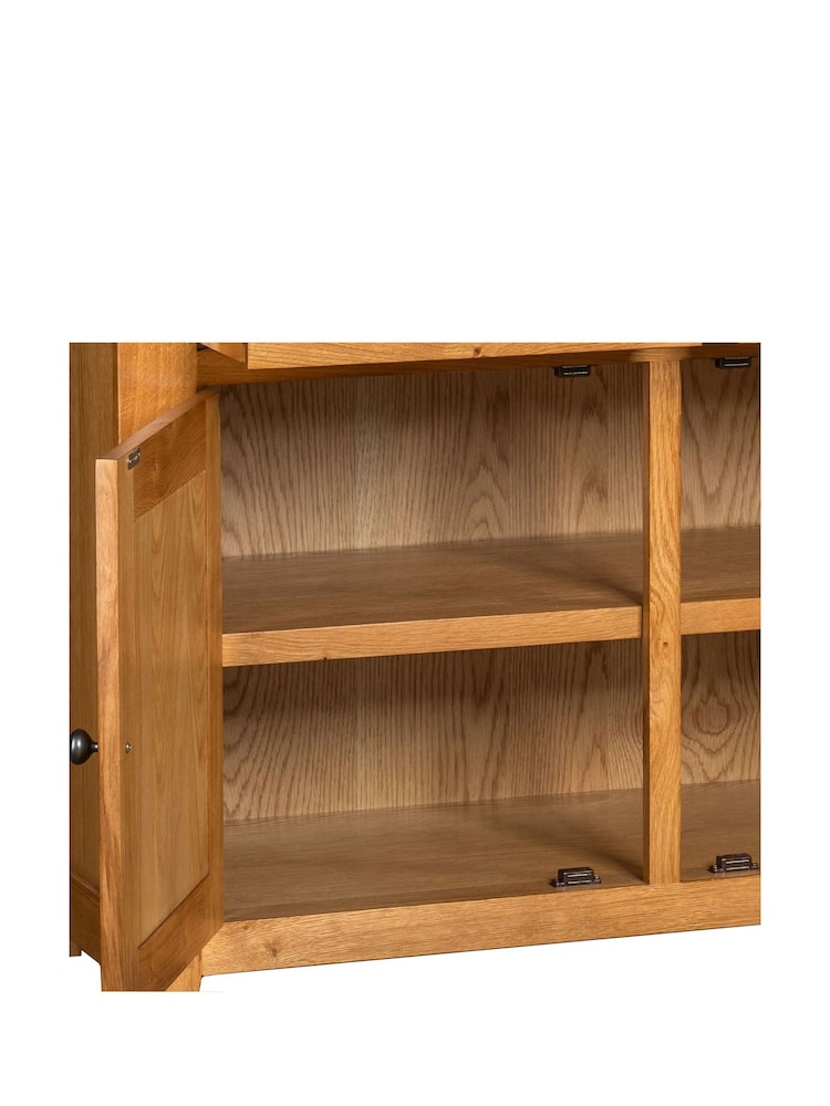 Windward Home Brown Sorrel Large 3 Door 3 Drawer Sideboard - Image 10 of 10